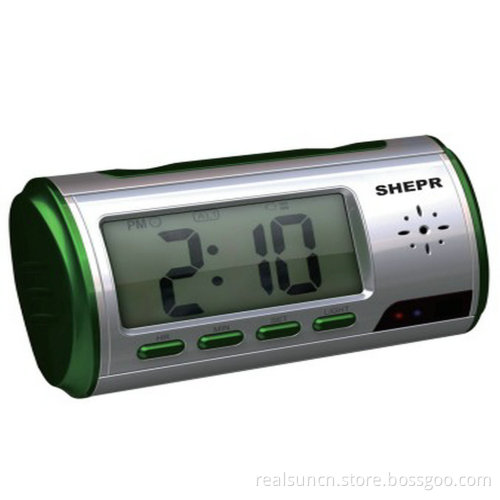 HD DVR Private Detective Camera Motion Detection Camera, Mini Hidden Mirror Clock Camera with Motion Detection